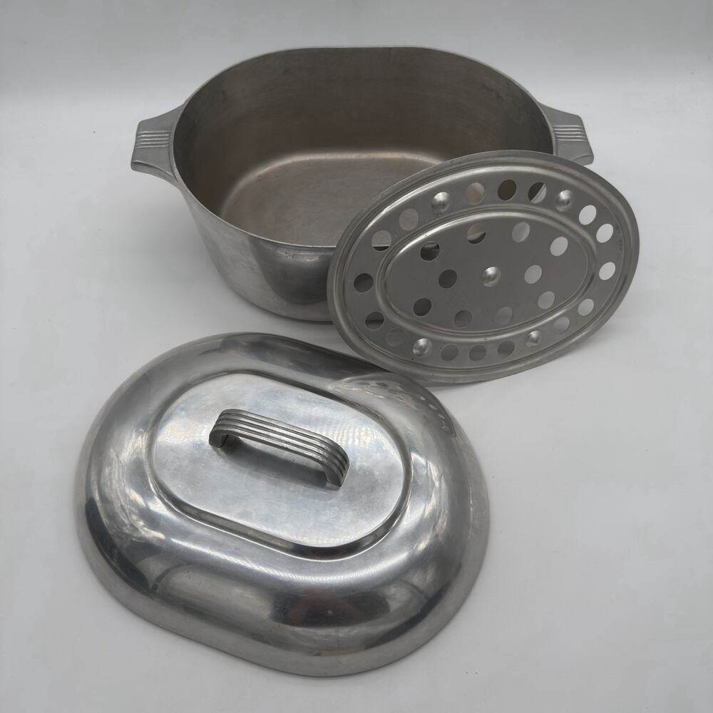 Vintage Wagner Ware Magnalite 4265 Roaster 8 Qt With Lid & Trivet